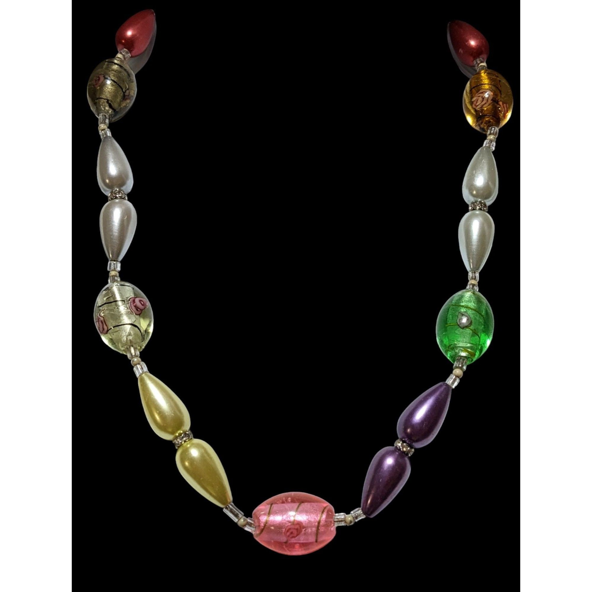Other Metallic Glass Rainbow Rainbow Necklace Size ONE SIZE - 3 Thumbnail