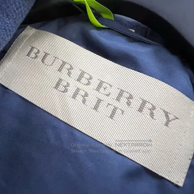Burberry Burberry Men's Long Blue Coat for Spring. Size US M / EU 48-50 / 2 - 4 Thumbnail