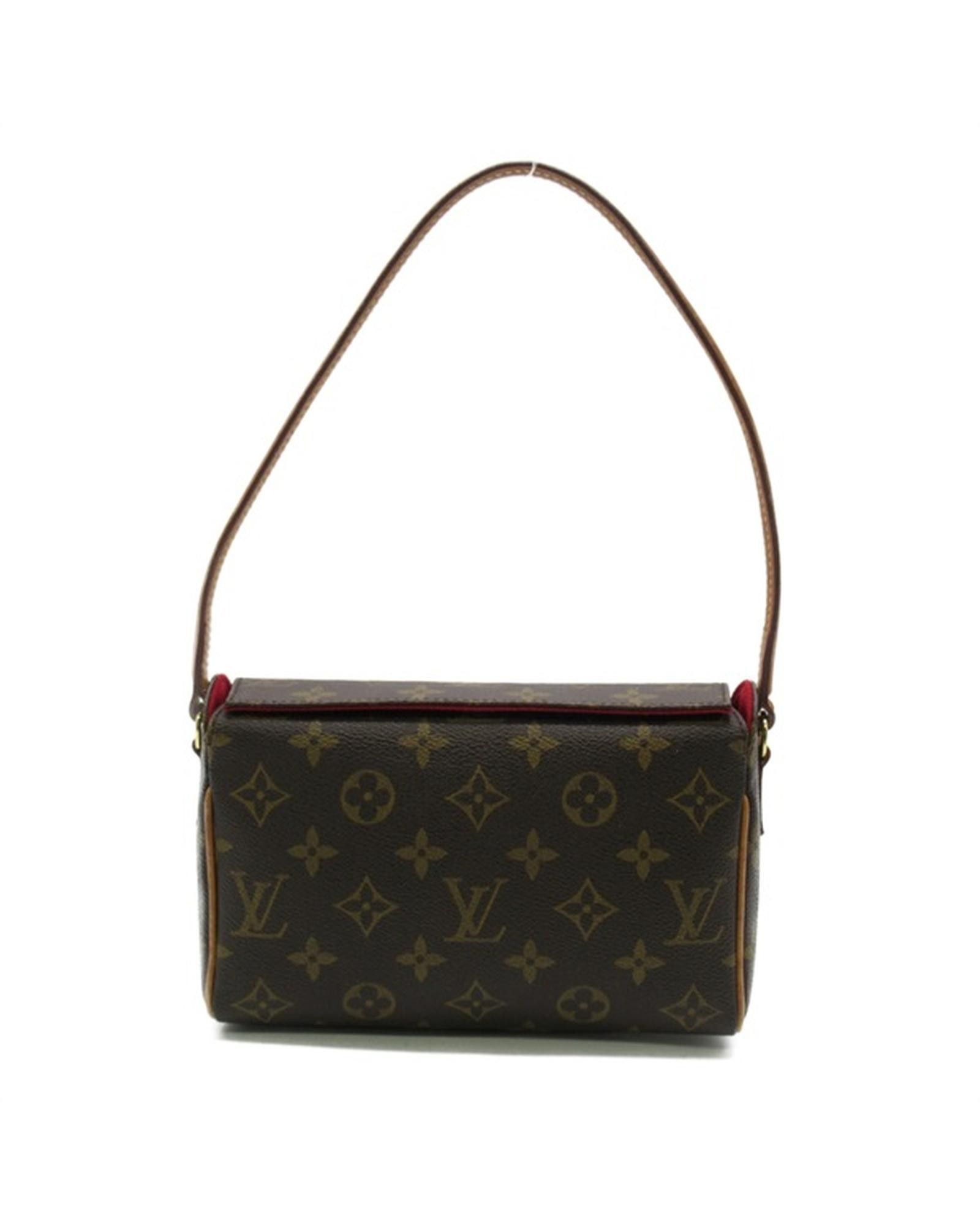 image of Louis Vuitton Monogram Brown Recital Bag - Vintage Luxury Designer Purse, Women's