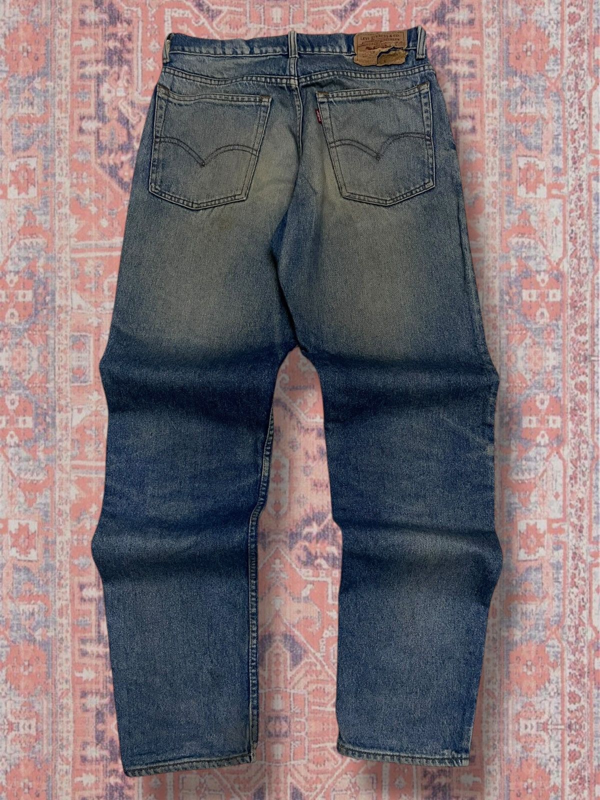 Levi's Vintage Clothing Vintage 90s Rare Designer Levis 516 Mudwash Distressed Denim Size US 29 - 8 Thumbnail