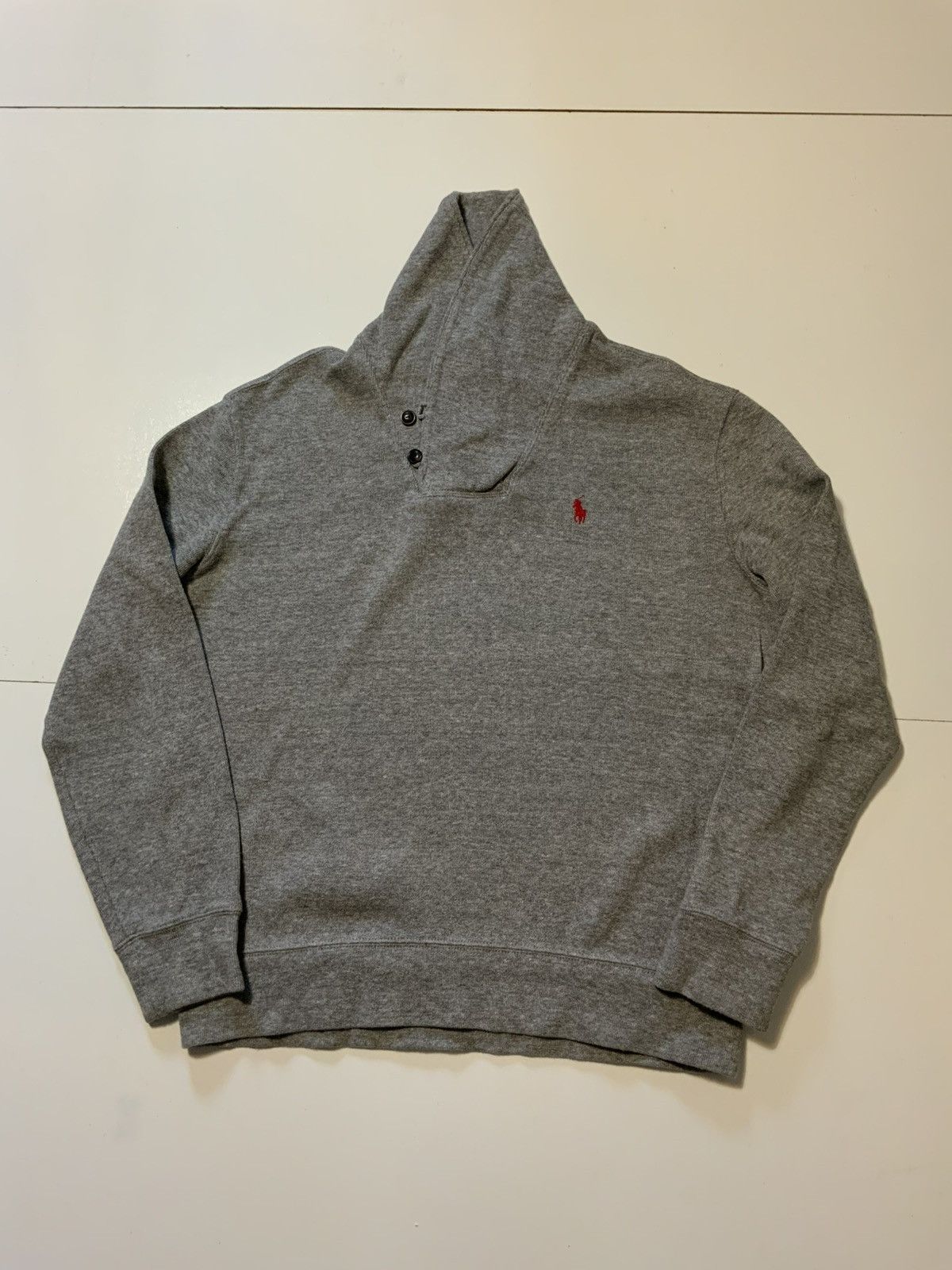 Polo Ralph Lauren Polo Ralph Lauren Pony Player Logo Rib Shawl Estate Sweater Size US L / EU 52-54 / 3 - 1 Thumbnail