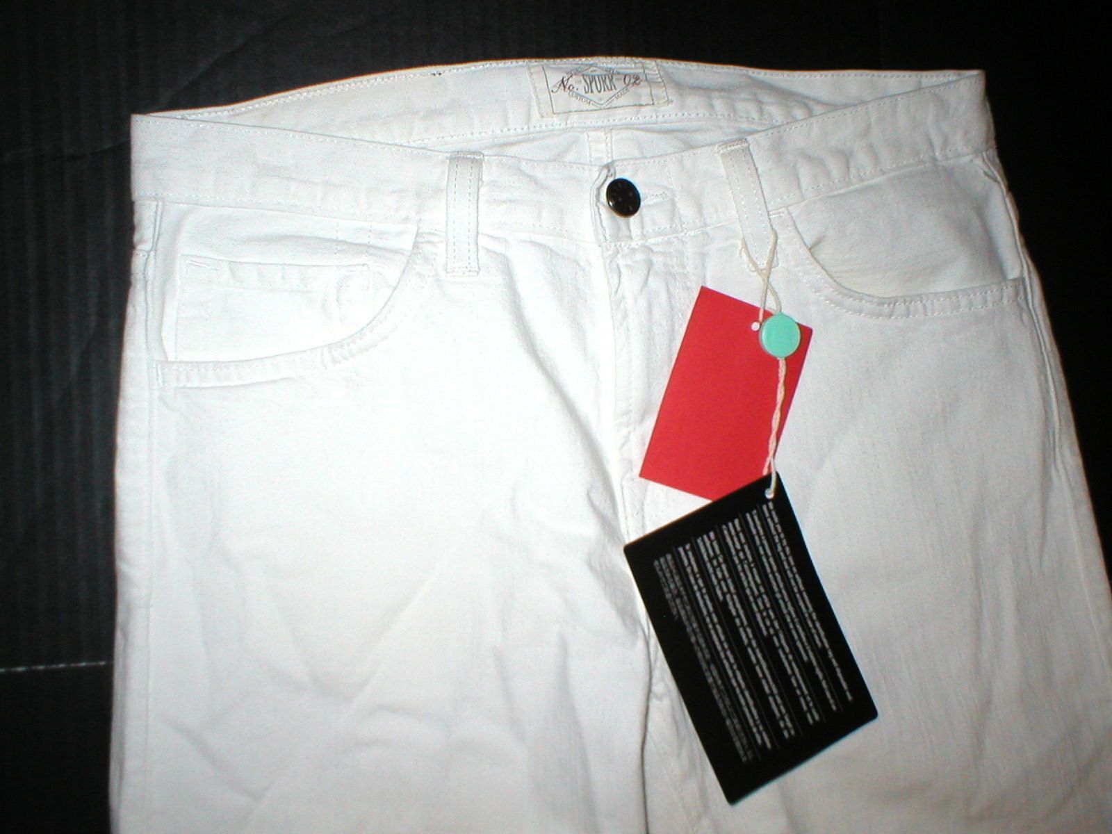 Other New 30 x 34 Mens Designer Spurr Pipe Jeans USA White Slim Size US 30 / EU 46 - 4 Thumbnail
