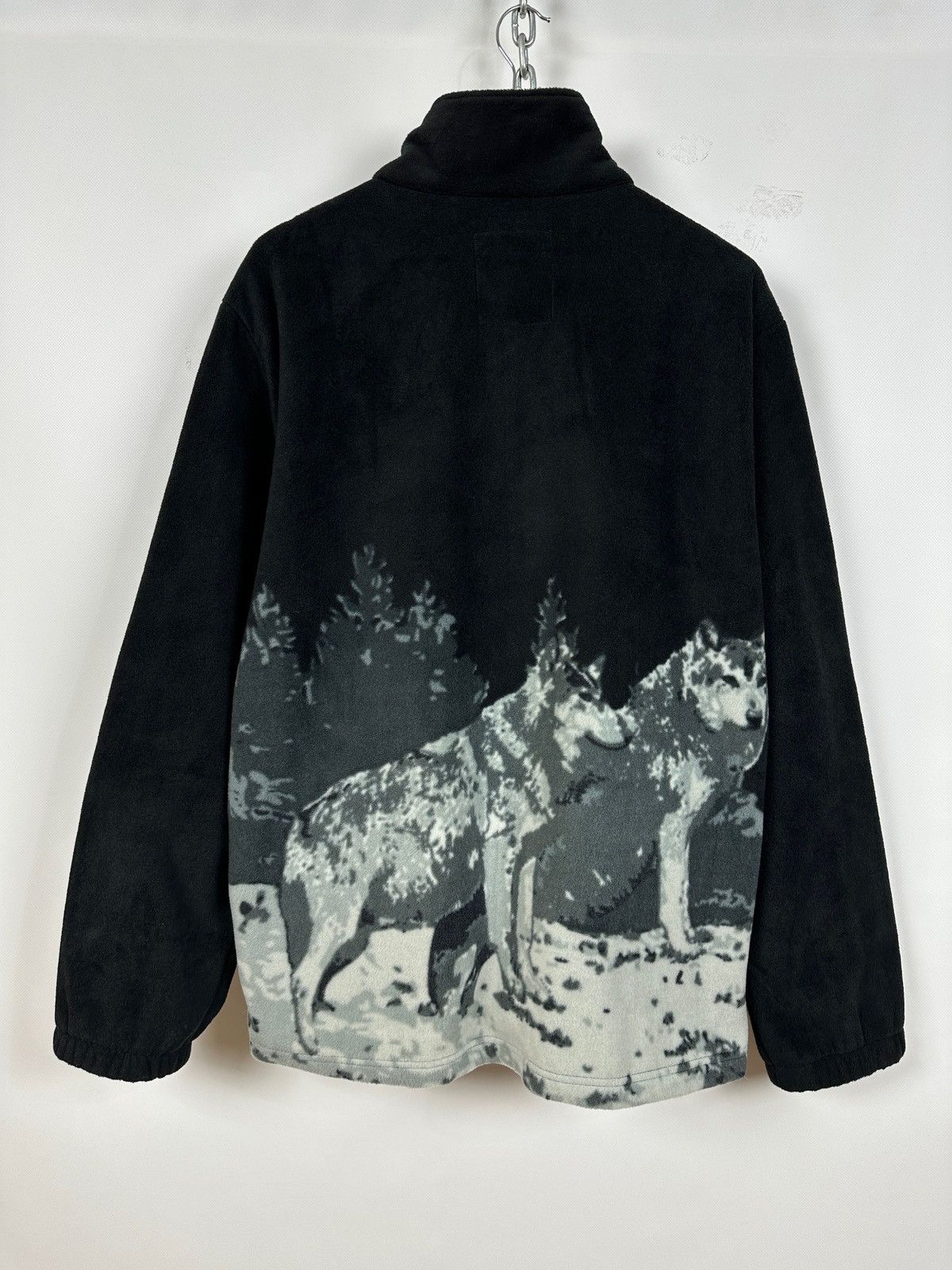 Native Vintage Wolfs Fluffy Fleece All Over Print Jacket Size US XL / EU 56 / 4 - 12 Thumbnail