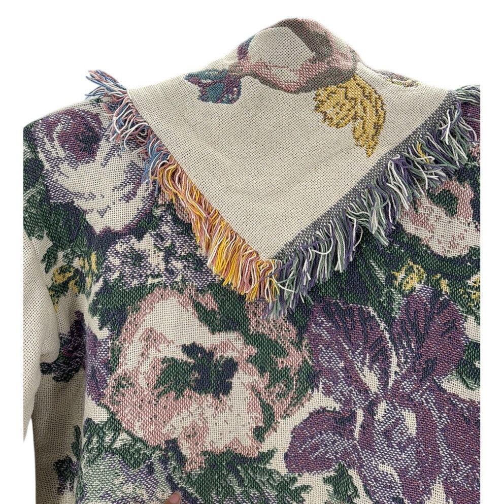 Other Vintage All in the Bag Coat tapestry blanket 90s cherub sz L Size XL / US 12-14 / IT 48-50 - 7 Thumbnail