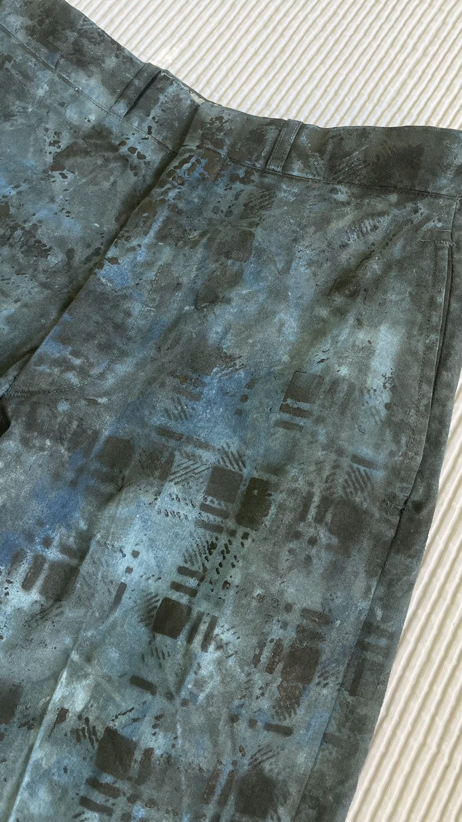 Designer Blackwatch Hand Painted Pants Size US 29 - 10 Thumbnail