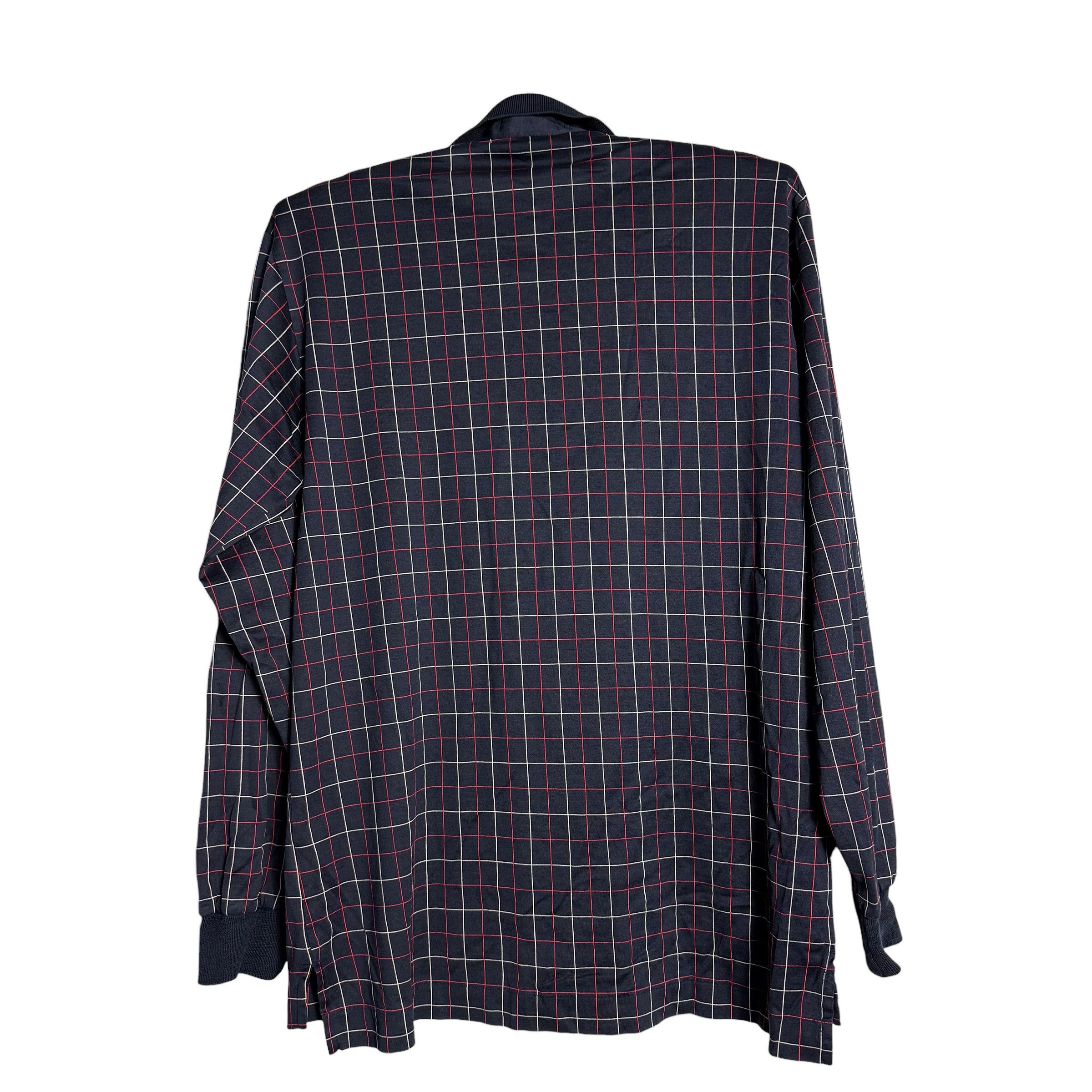 Burberry 🔥RARE🔥Vintage 90s Burberrys Nova Check L/Sleeve Polo Shirt Size US L / EU 52-54 / 3 - 5 Thumbnail