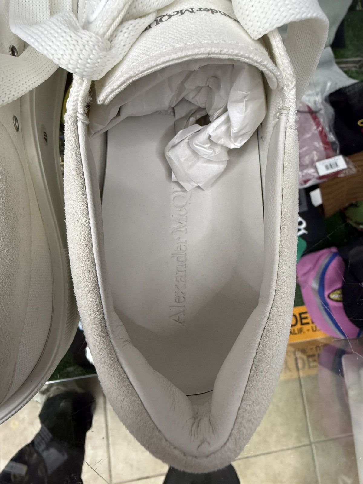 Alexander McQueen ALEXANDER MCQUEEN White Deck Plimsoll Sneaker 40 / 7 US NEW Size US 7 / EU 40 - 19 Thumbnail