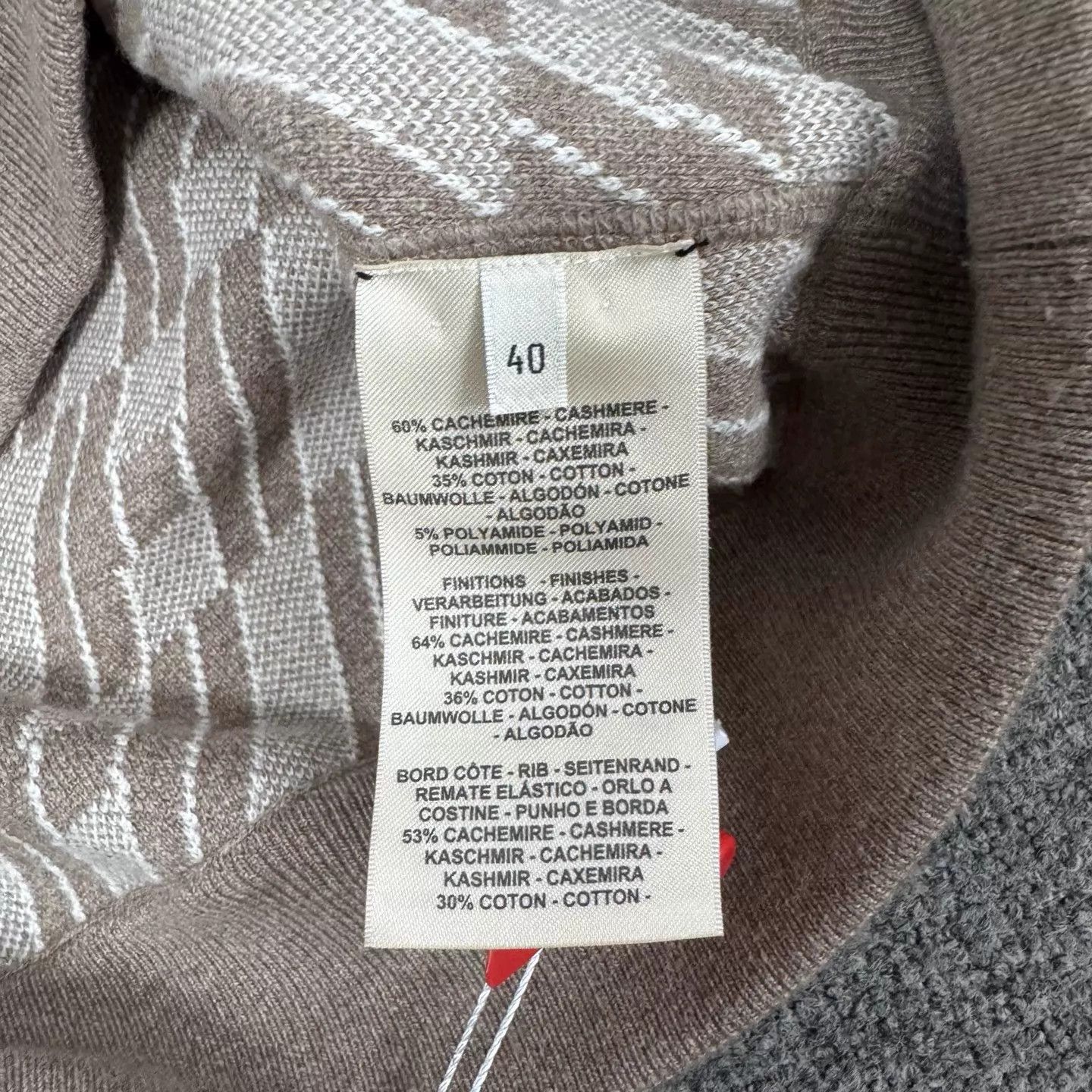 Hermes Hermes Camel Back Geo Jacquard Short Cashmere Knit Size S / US 4 / IT 40 - 7 Thumbnail