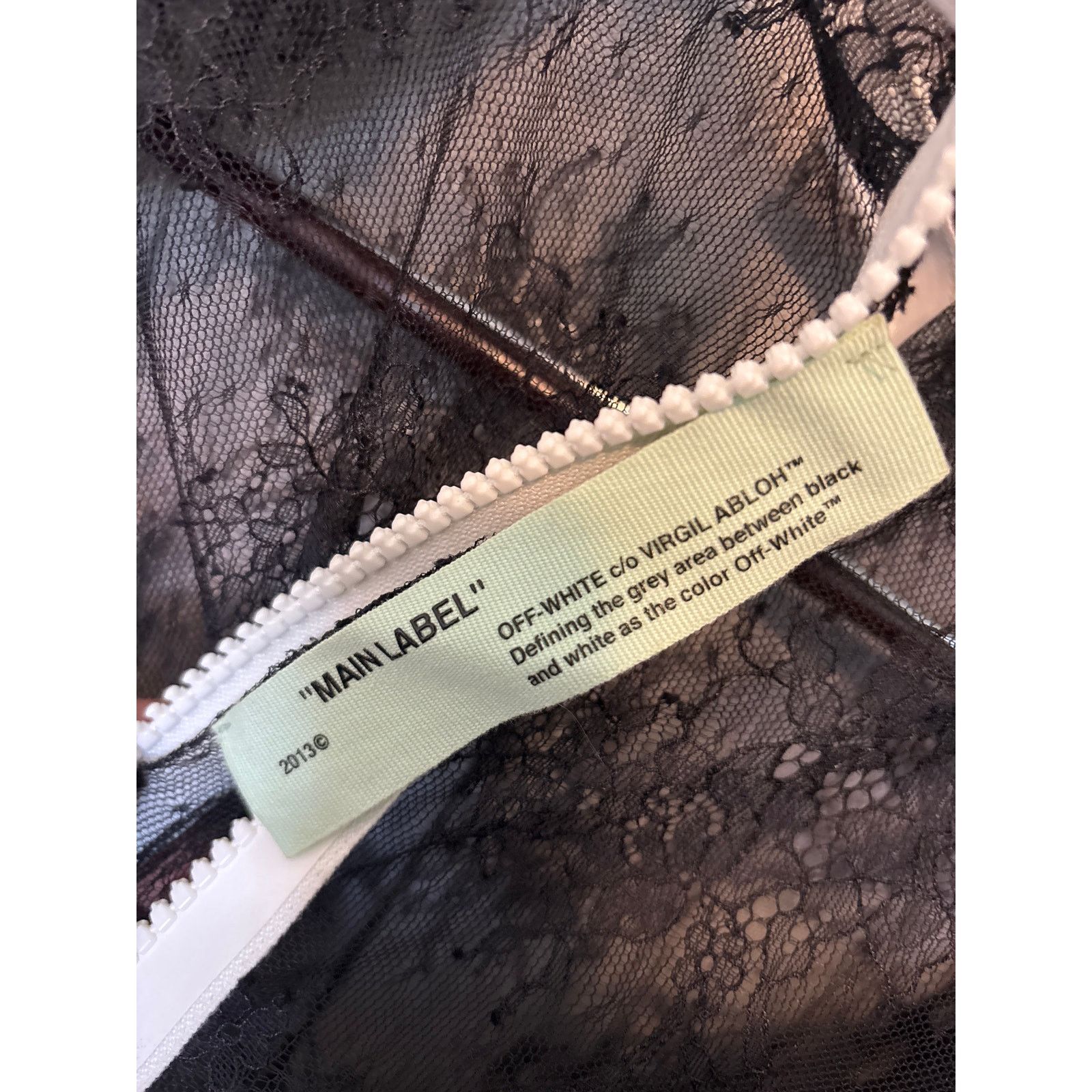 Off-White Off-White Black lace zip camisole Size 44 Size 30" / US 8 / IT 44 - 6 Thumbnail