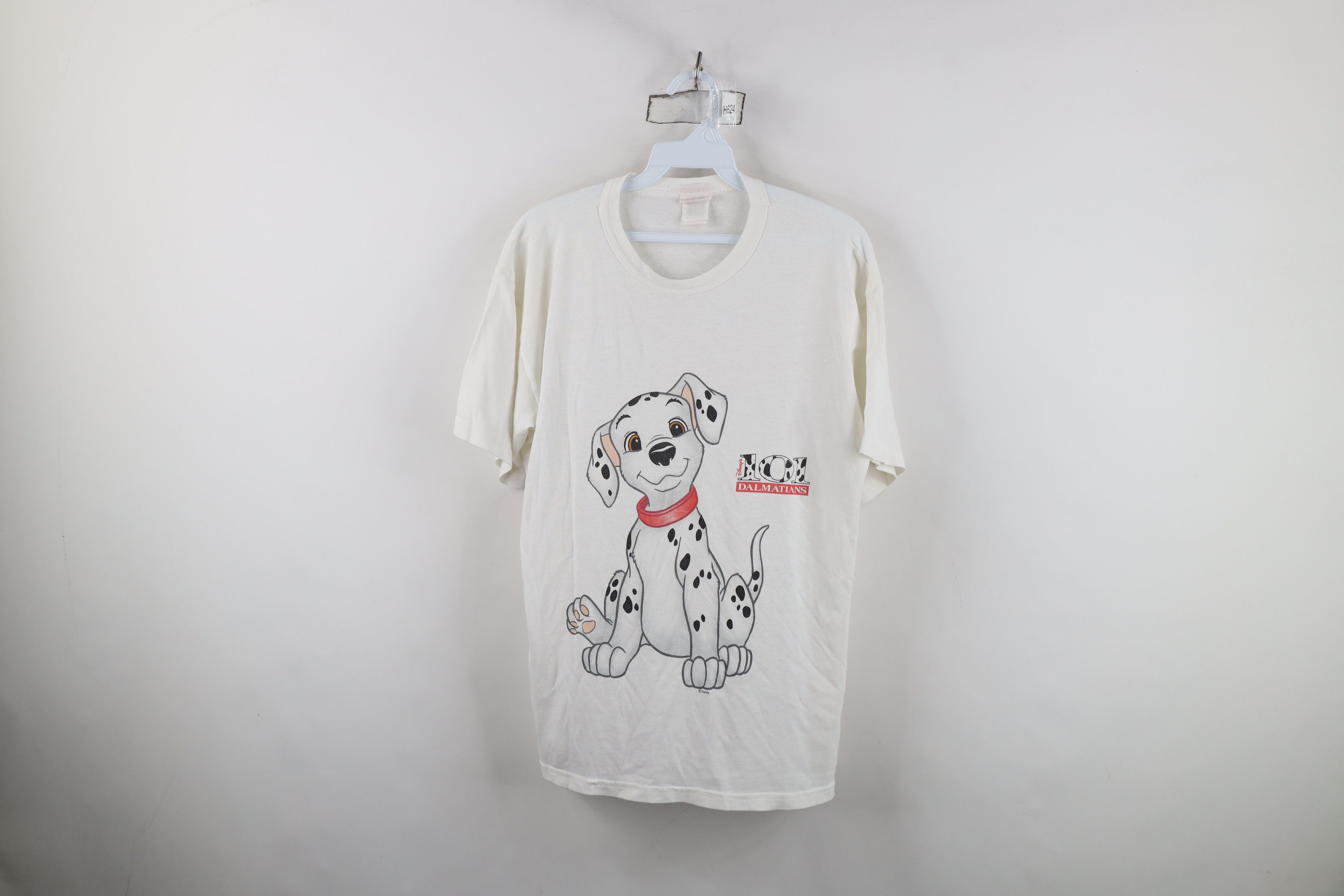 Vintage Vintage 90s Disney Spell Out 101 Dalmatians T-Shirt Size M / US 6-8 / IT 42-44 - 1 Thumbnail