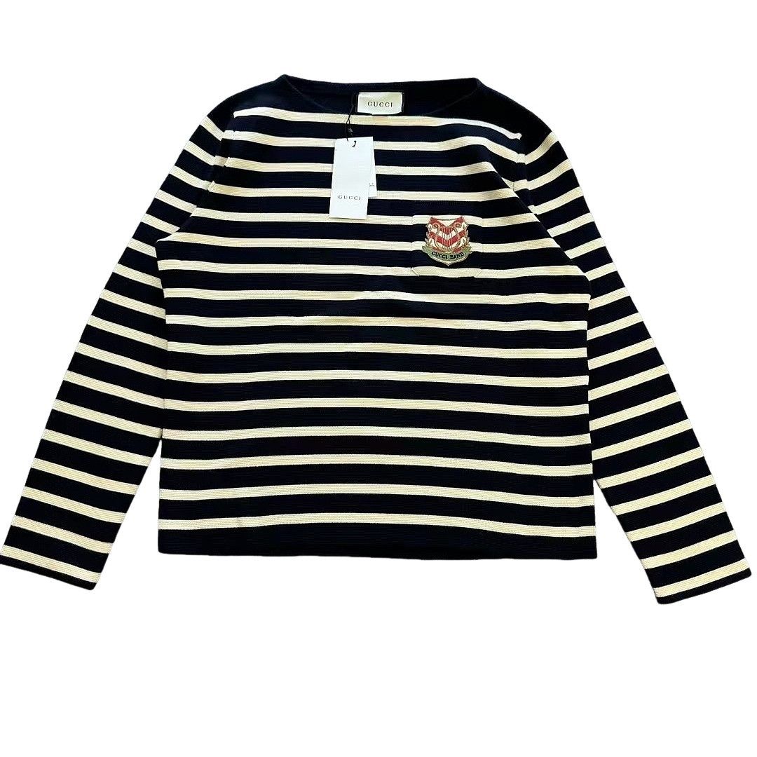トップス Gucci Mare Gothicum Striped Flower T Gucci Gucci Mare Gothicum Embroidered Shirt | Grailed