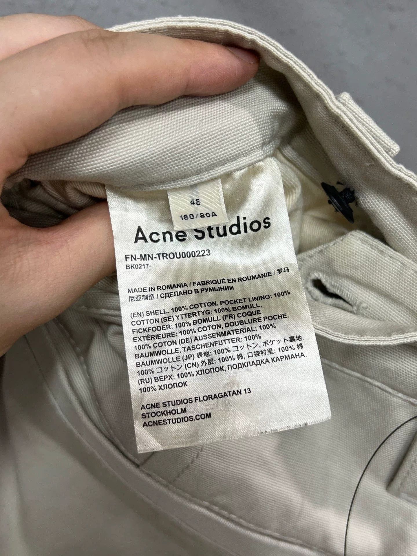 Acne Studios Acne Studios Beige Cargo Pants Size US 30 / EU 46 - 3 Thumbnail