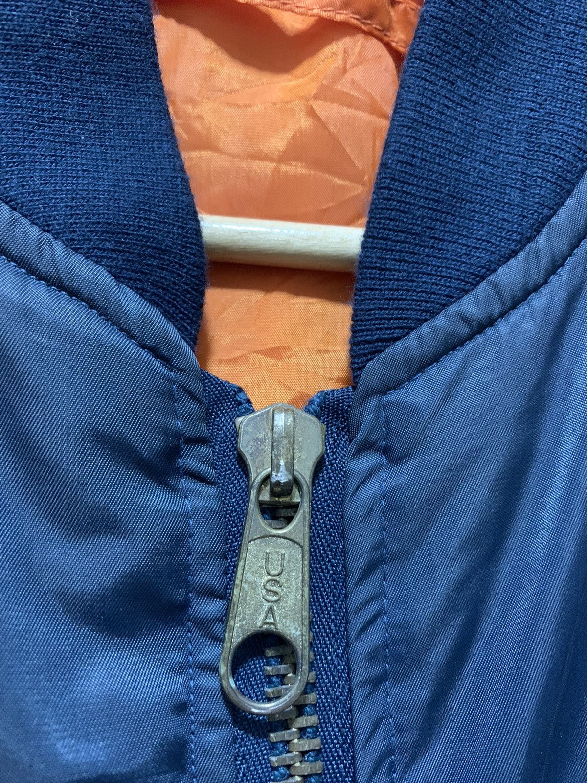 Japanese Brand Vintage Intermediate Bomber Jacket Dark Blue Size US L / EU 52-54 / 3 - 2 Thumbnail