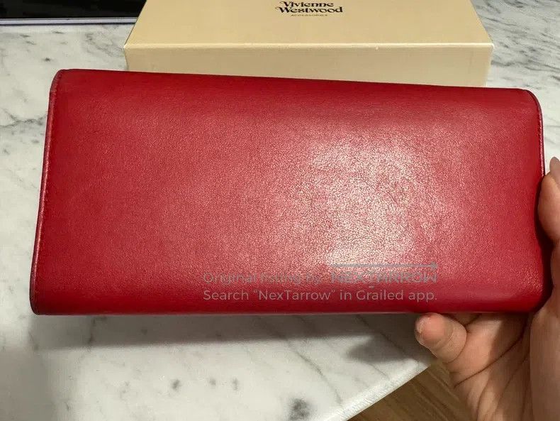 Vivienne Westwood Vivienne Westwood Bright red lambskin long wallet Size ONE SIZE - 7 Thumbnail