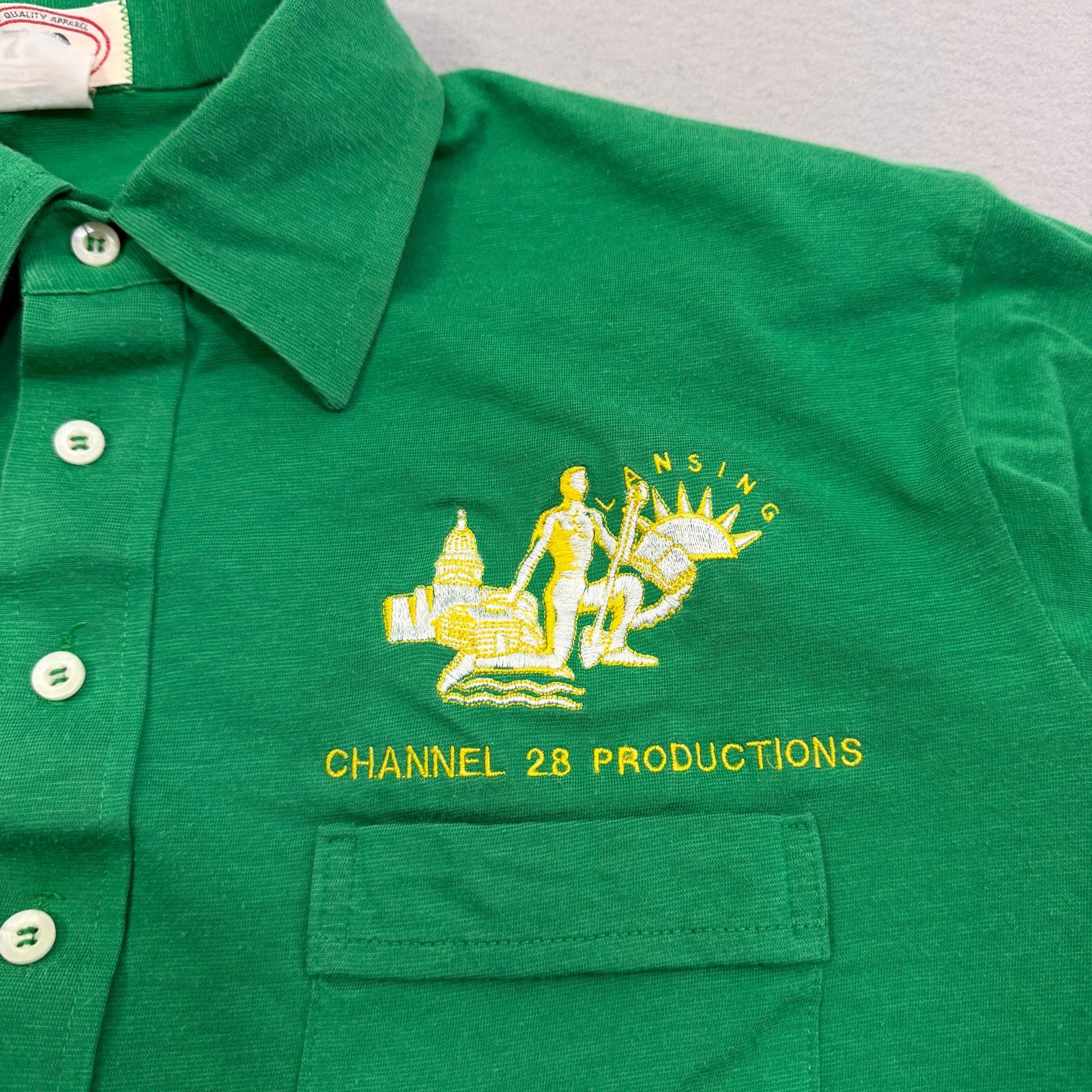 Vintage Vintage Lansing Channel 28 Productions Polo Shirt Medium Size US M / EU 48-50 / 2 - 3 Thumbnail
