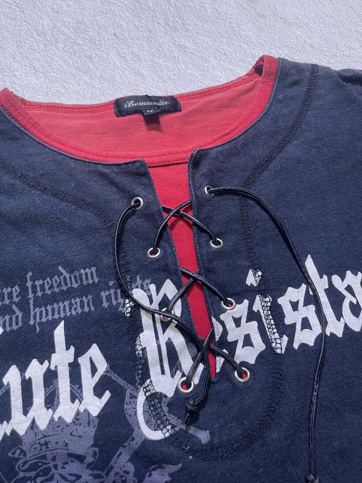 Japanese Brand Y2K BEAUMERE long sleeve tshirt ifsix style Size US M / EU 48-50 / 2 - 4 Thumbnail