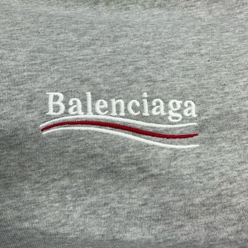 Balenciaga Balenciaga Gray Coke Embroidered Striped Shirt Two-piece L Size US M / EU 48-50 / 2 - 5 Thumbnail