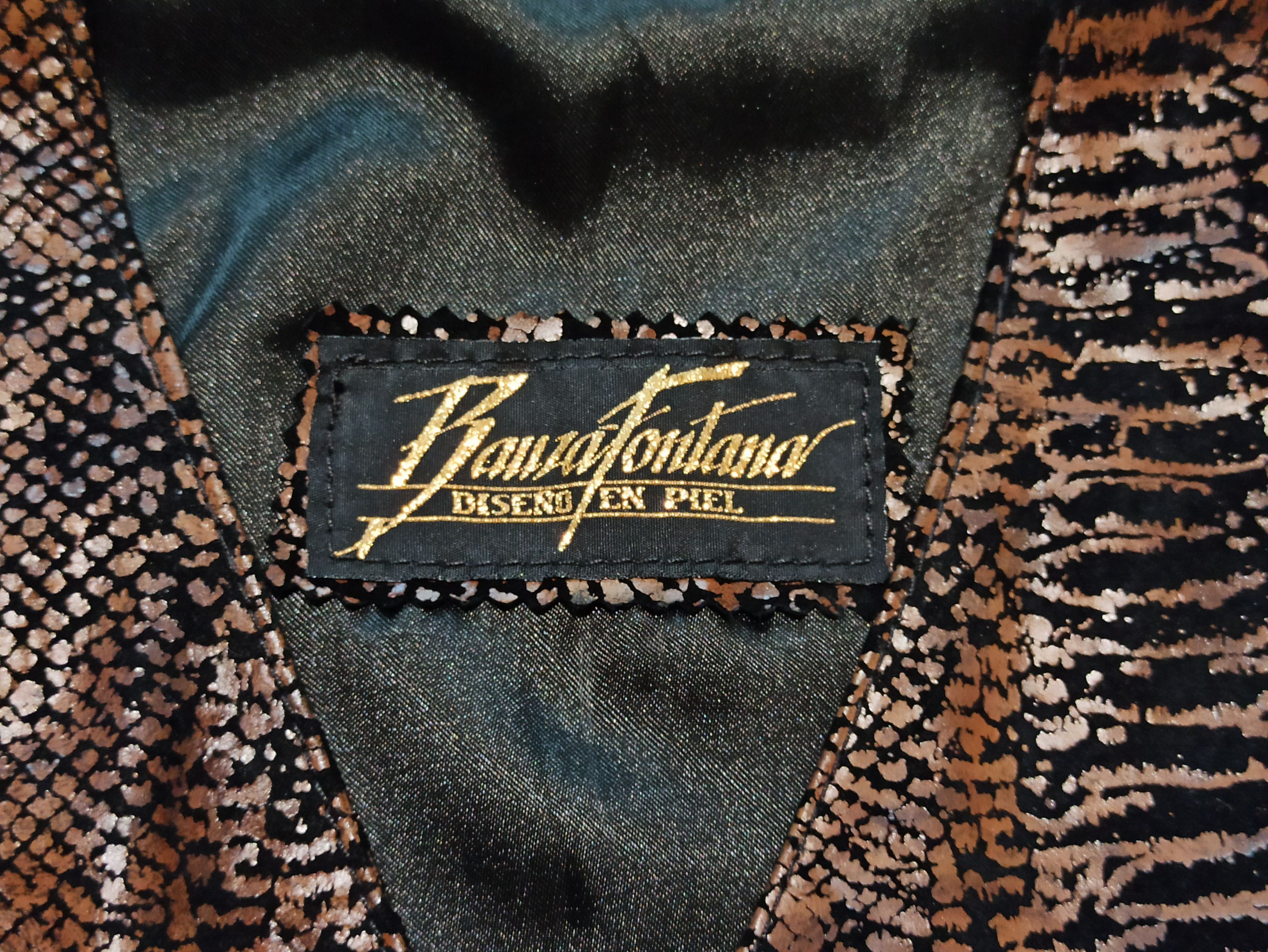 Designer Rare Bauza Fontana Snake Print Leather Vest Skirt Set Size 34" / US 12 / IT 48 - 5 Thumbnail