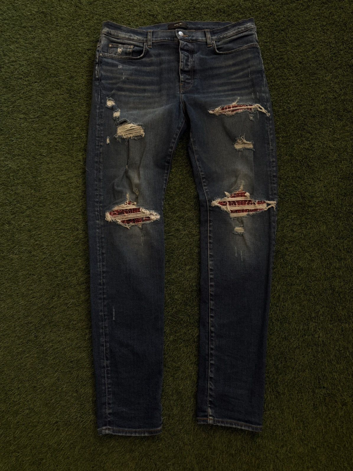 Amiri Amiri MX1 Red Bandanna Patch Size 40 🧼 Size US 40 / EU 56 - 1 Thumbnail