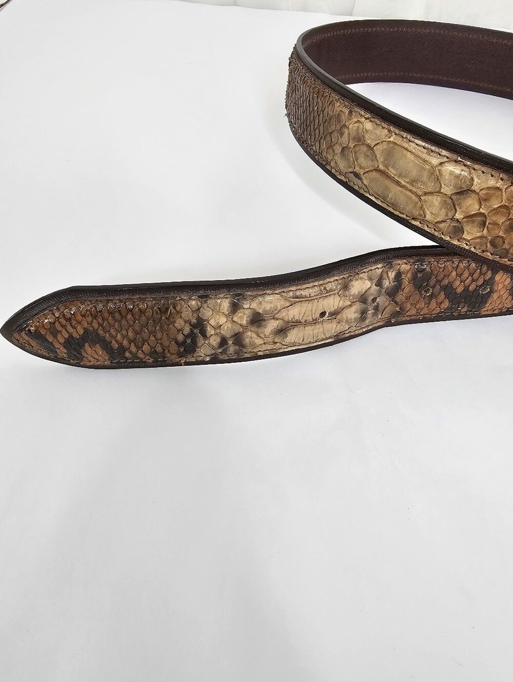 Other Vintage Claudio Orciani Python Snakeskin Leather Belt Size ONE SIZE - 3 Thumbnail