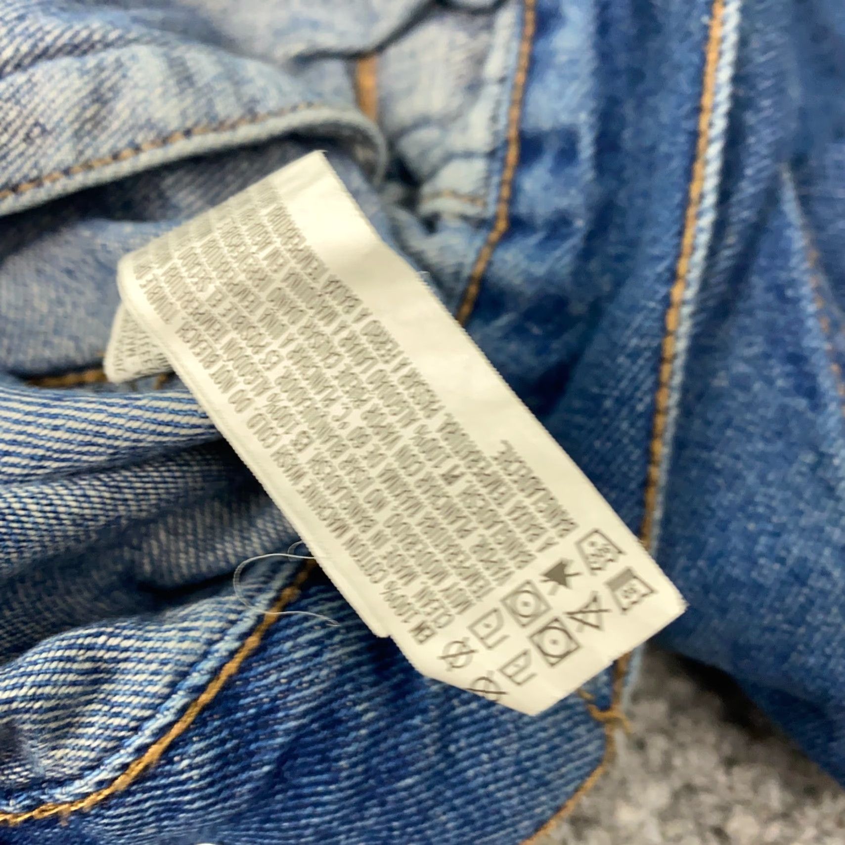 Forever 21 VINTAGE Forever 21 Denim Jacket Mens Small Blue Hooded Trucker Grunge Size US 29 - 3 Thumbnail
