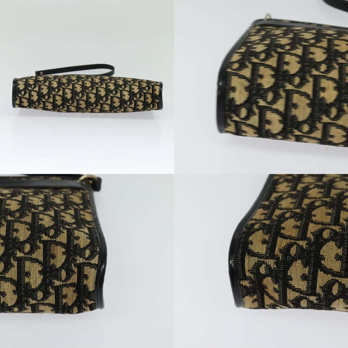 Dior DIOR Trotter Canvas Shoulder Bag Black Size ONE SIZE - 10 Thumbnail