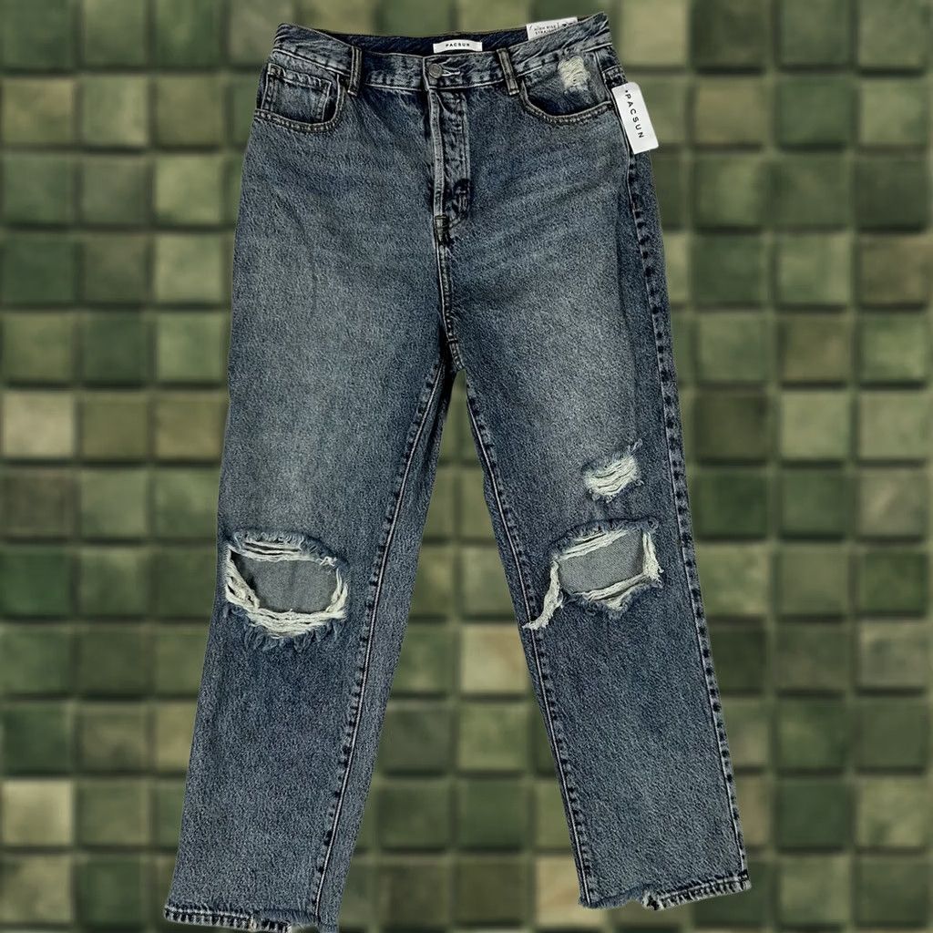 Pacsun VINTAGE Pacsun NEW High Rise Straight Leg Jeans Womens Size 30 Blue Denim Light Wash NWT Size 30" / US 8 / IT 44 - 1 Thumbnail