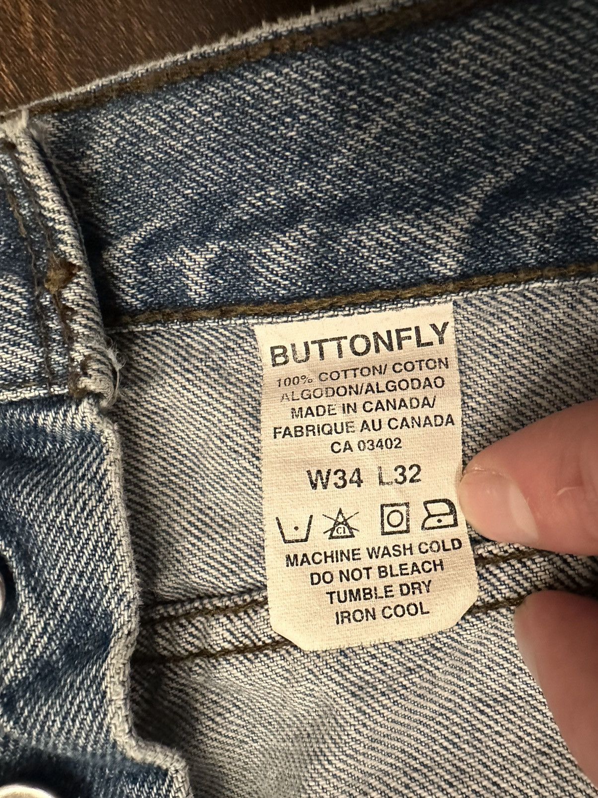 Harley Davidson VTG Men's Buttonfly Harley Davidson Jeans Size 32x28 Biker Size US 32 / EU 48 - 3 Thumbnail