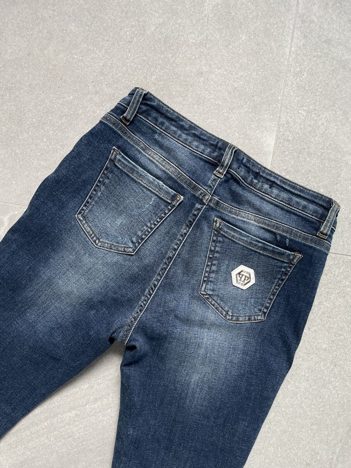 Philipp Plein Philipp Plein woman blue skinny jeans size 27 Size 27" / US 4 / IT 40 - 2 Thumbnail