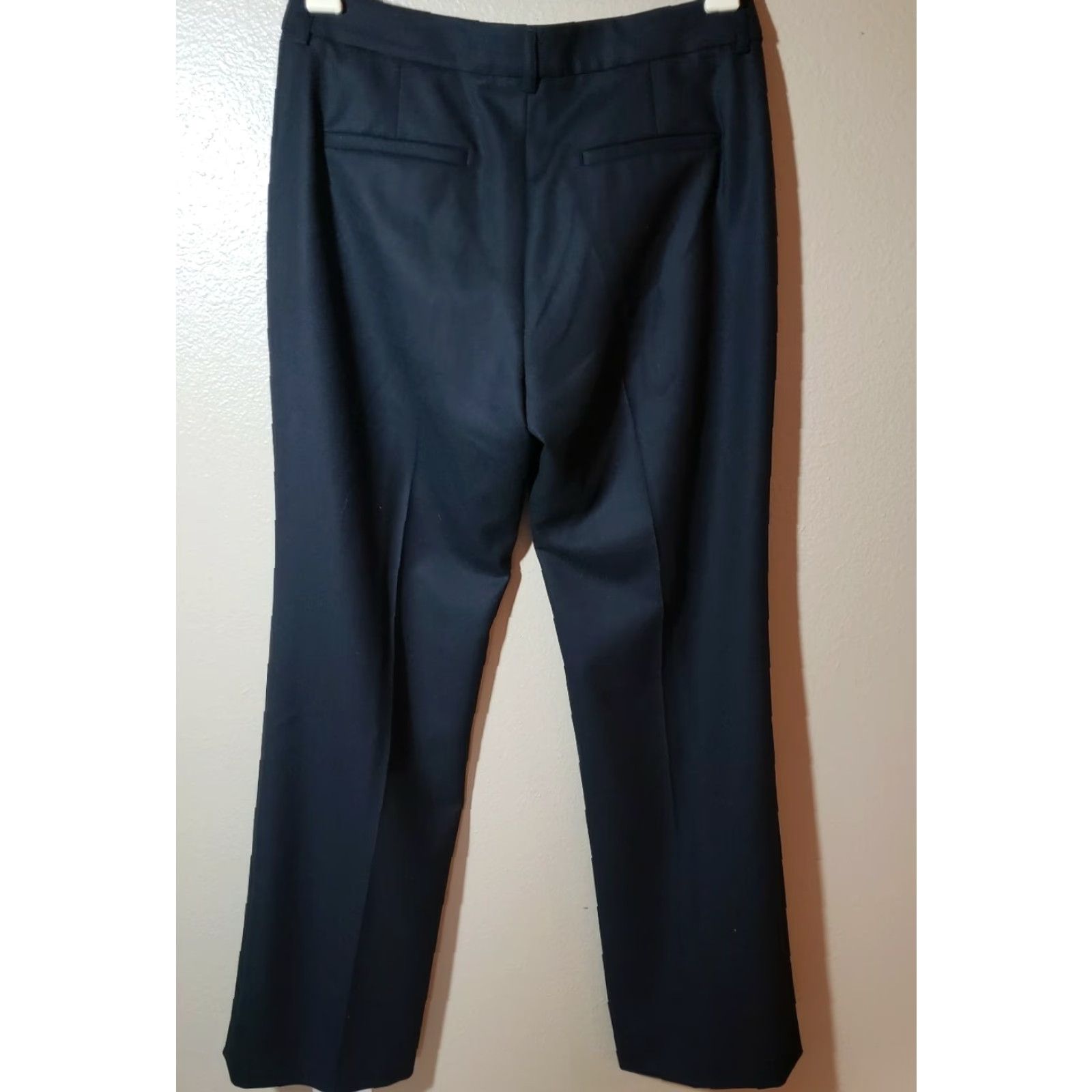 Pendleton Pendleton Womens Wool Dress Pants Black Straight Leg Flat Front Size 6 Pockets Size 28" / US 6 / IT 42 - 3 Thumbnail
