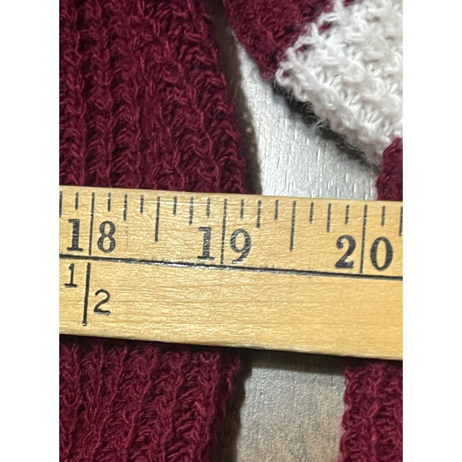 Vintage Maurices Women's Sweater Cardigan Open Maroon/Red Long Sleeve Casual Regular Size M Womens Size M / US 6-8 / IT 42-44 - 5 Thumbnail