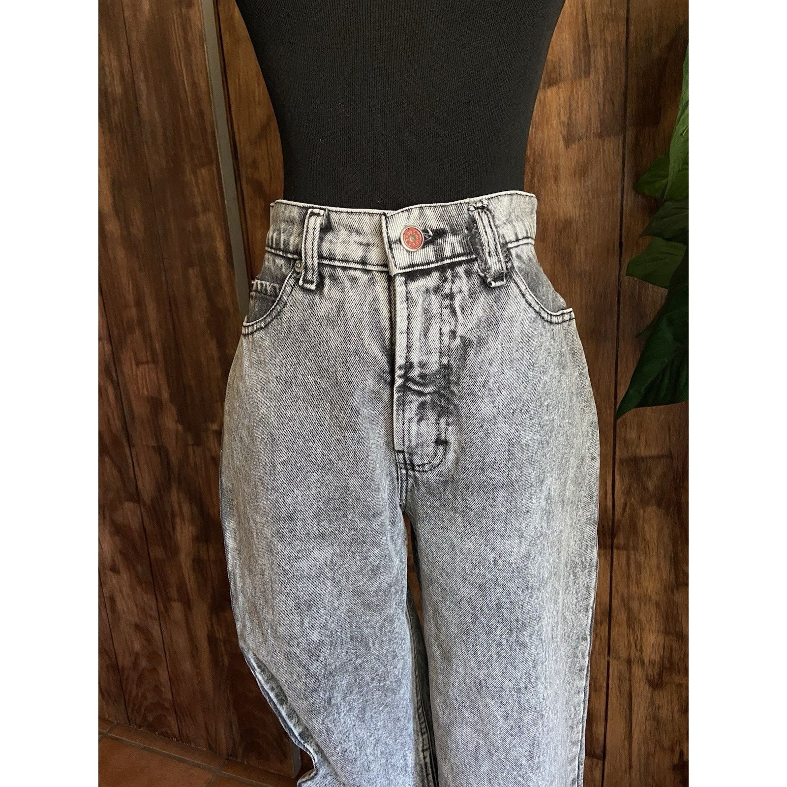 & Other Stories Vintage Brittania Jeans Womens Acid Wash Size 9 High rise Size 29" - 2 Thumbnail