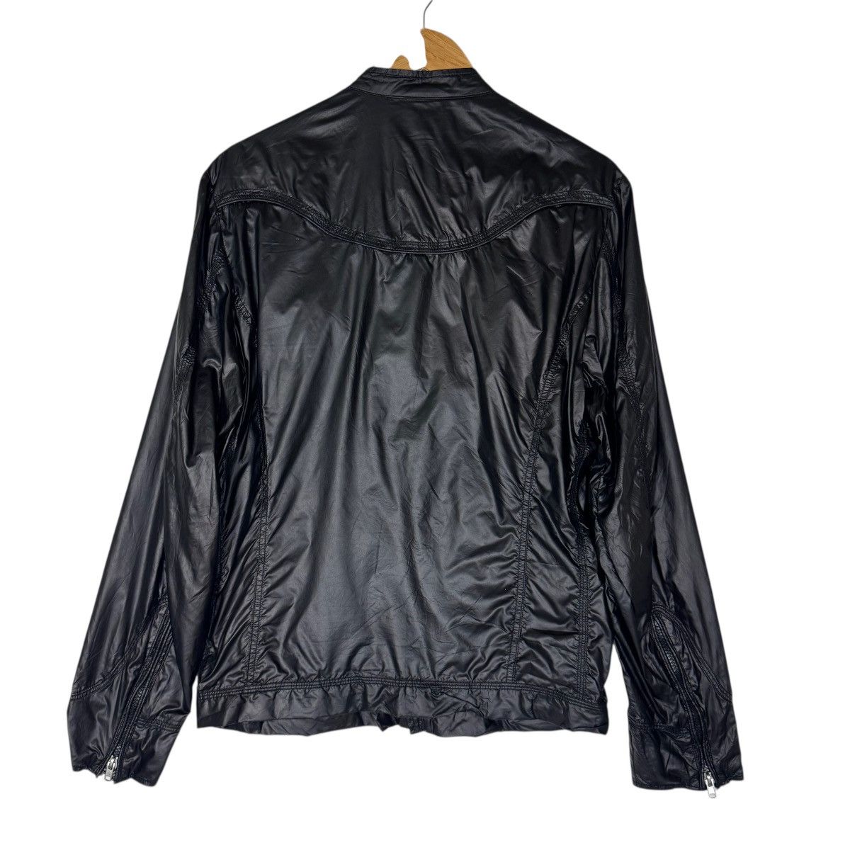 Diesel Diesel Leather Nylon Jacket DMB-W: RR55 Size US M / EU 48-50 / 2 - 6 Thumbnail