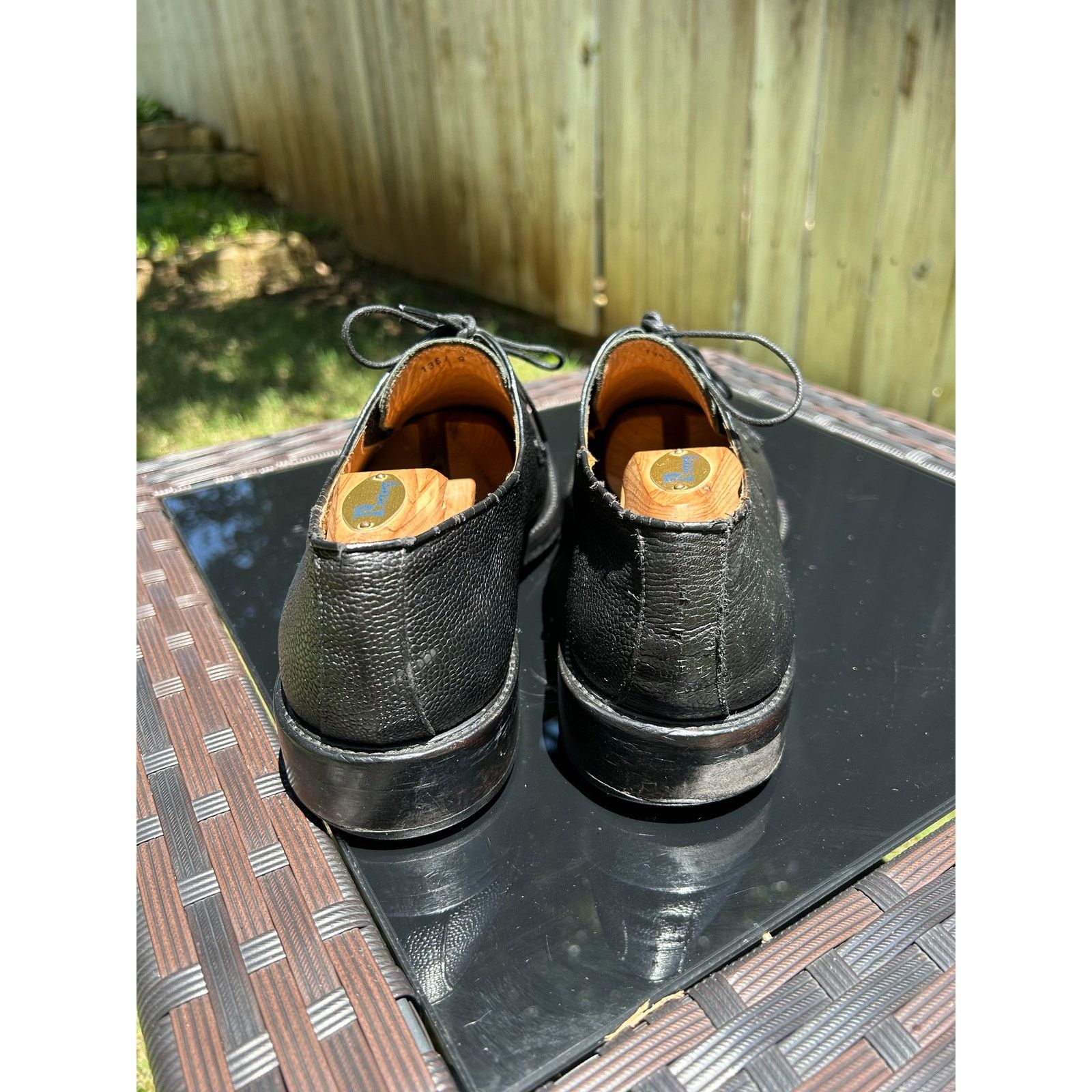 Rider Boot Co. Rider Boot Co. Plain-Toe Derby Oxford Black Pebble Grain Size US 9 / EU 42 - 6 Thumbnail