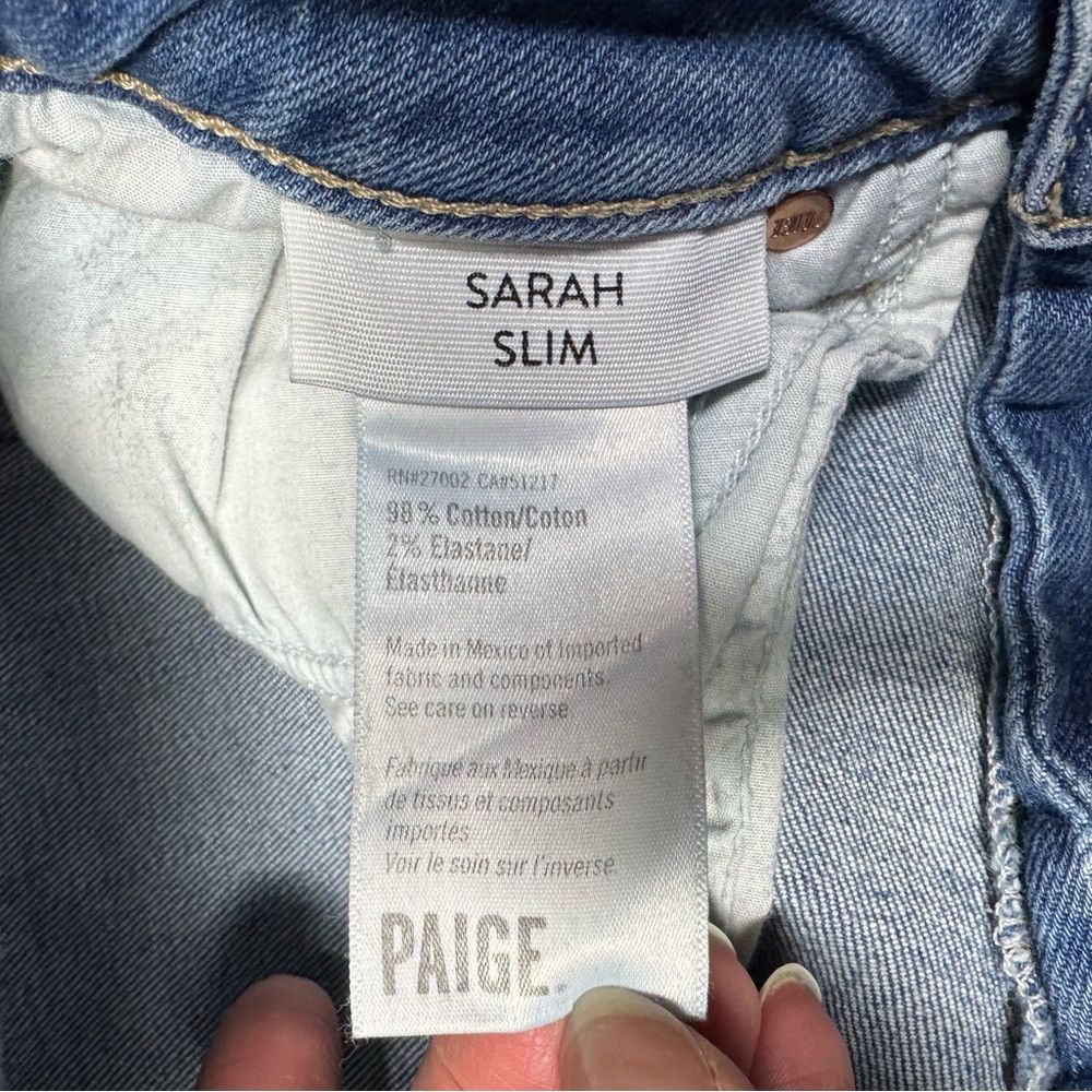 Paige PAIGE Sarah Slim Jeans in Trail Size 24 Size 24" / US 00 / IT 34 - 8 Thumbnail