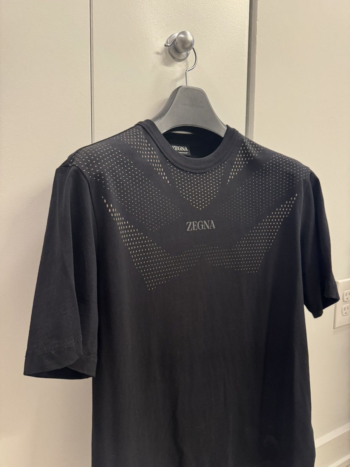Ermenegildo Zegna ZEGNA Black Printed Technical T-S Size US S / EU 44-46 / 1 - 3 Thumbnail
