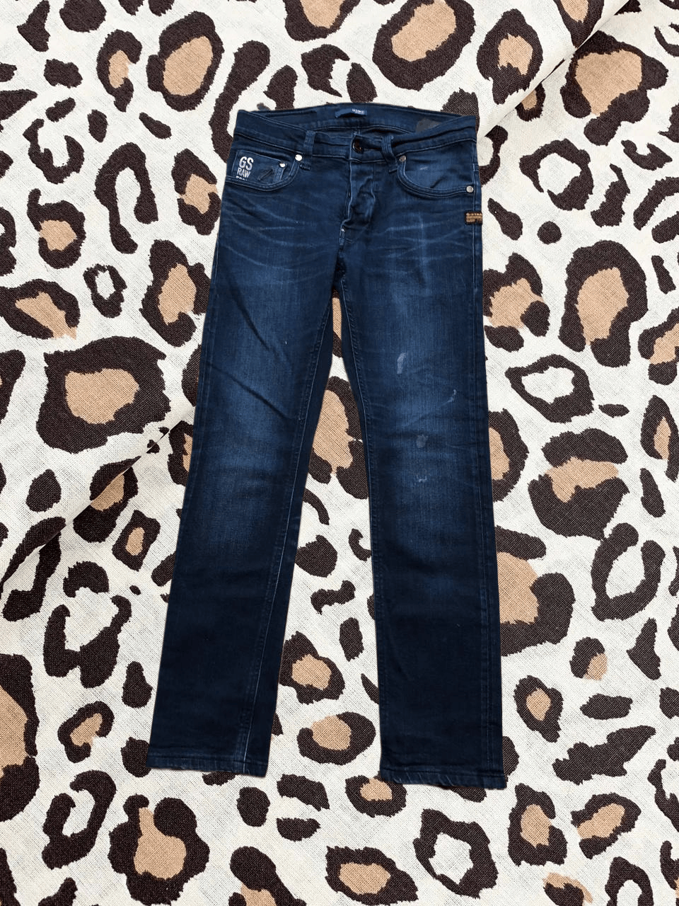 G-Star G Star Jeans Adult Raw Denim Dark Wash Straight Leg Size 30" / US 8 / IT 44 - 1 Thumbnail