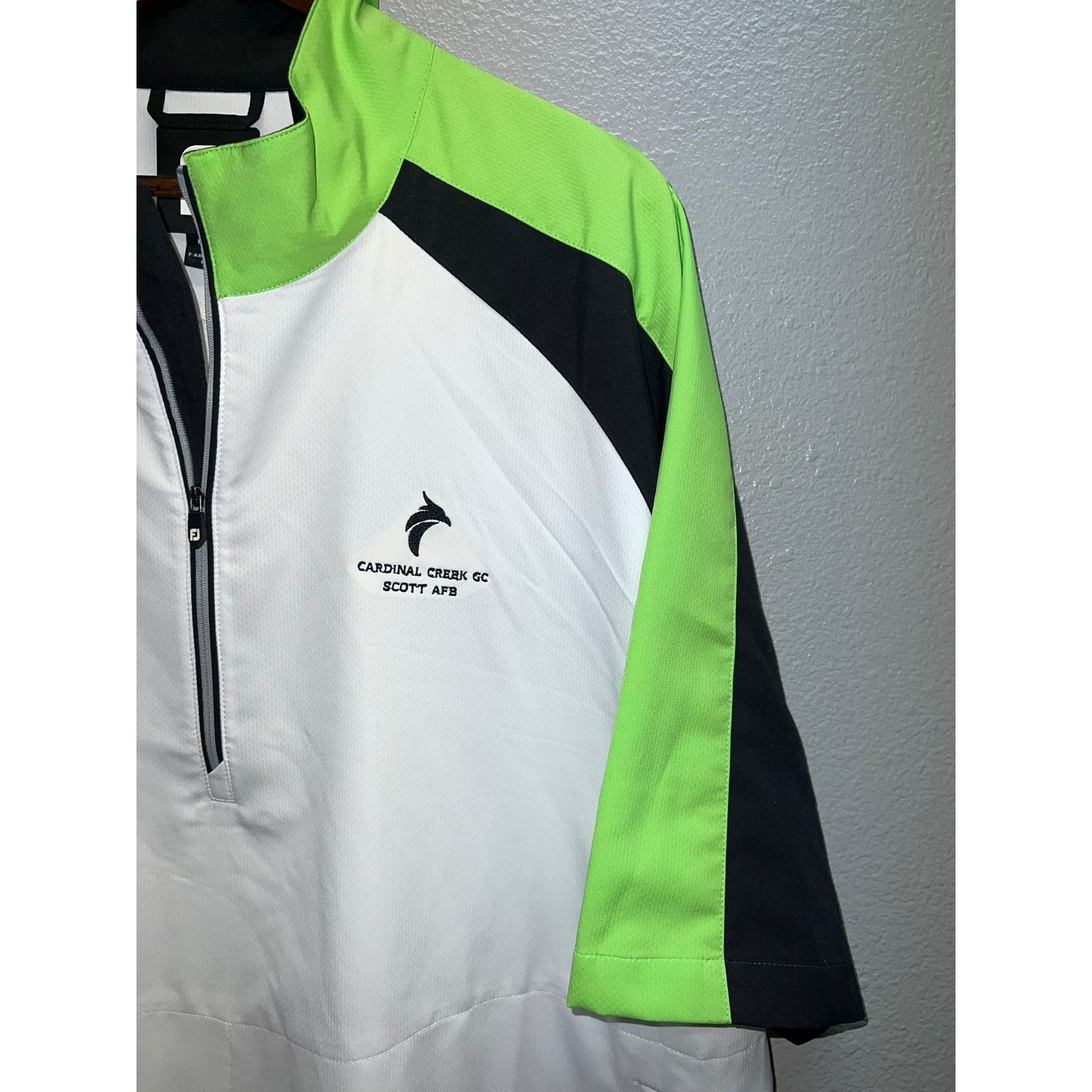 Footjoy Footjoy White Green Active Shirt Cardinal Creek Golf AFB XL Size US XL / EU 56 / 4 - 3 Thumbnail