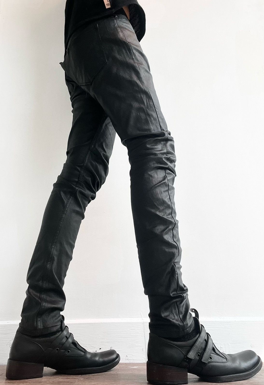 Japanese Brand 00s In The R Avant-Garde Wax Jeans Size US 30 / EU 46 - 2 Thumbnail