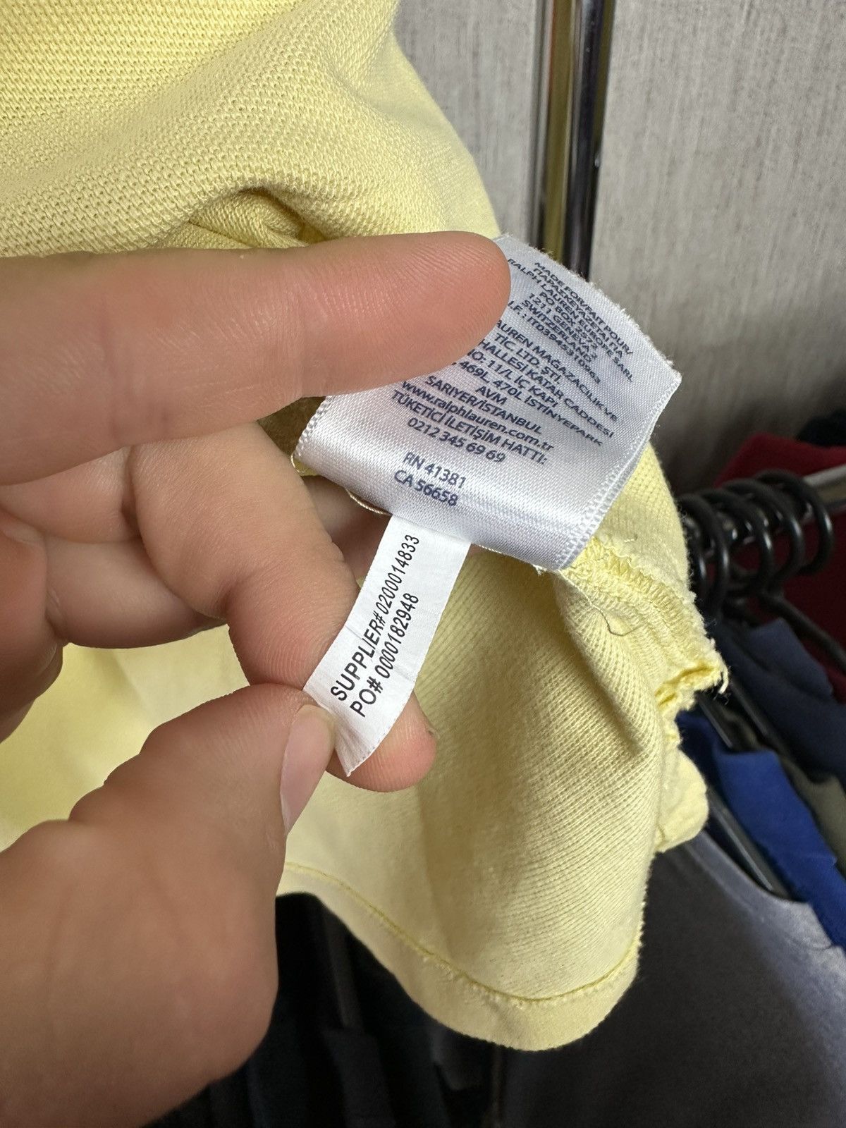 Polo Ralph Lauren × Vintage Vintage Polo Ralph Lauren Yellow Polo shirt Size US XL / EU 56 / 4 - 6 Thumbnail