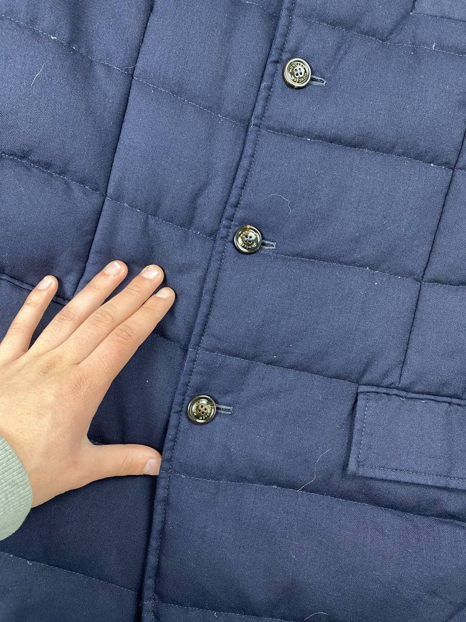 Moncler Moncler Rodin Wool Down Jacket Men Size L Blue Size US L / EU 52-54 / 3 - 12 Thumbnail