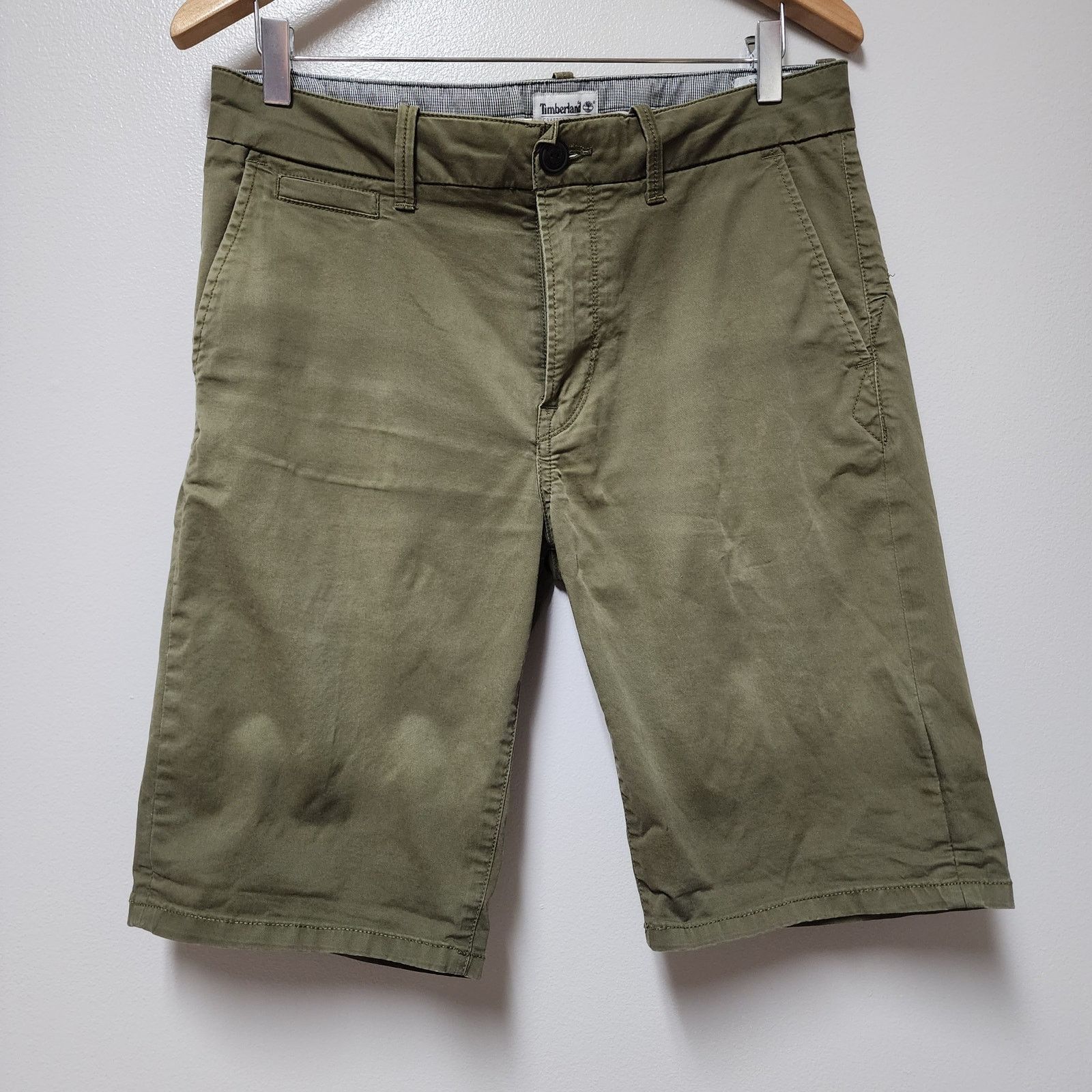 Timberland Mens Timberland Green Straight Shorts size 32 Size US 32 / EU 48 - 1 Thumbnail