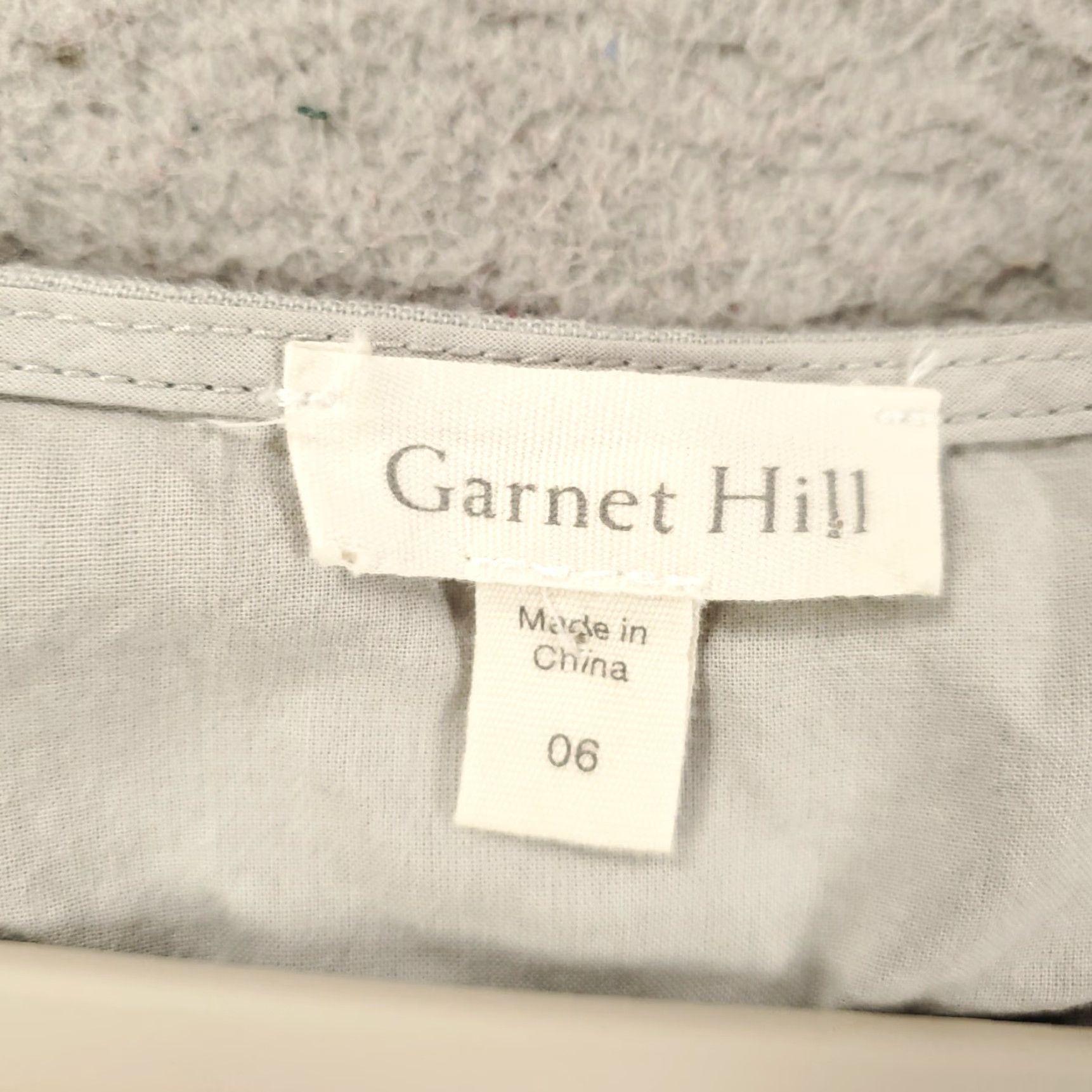 Vintage Garnet Hill Linen Tank Dress Size 6 Gray A-Line Embroidered Casual Sundress Womens Size M / US 6-8 / IT 42-44 - 5 Thumbnail