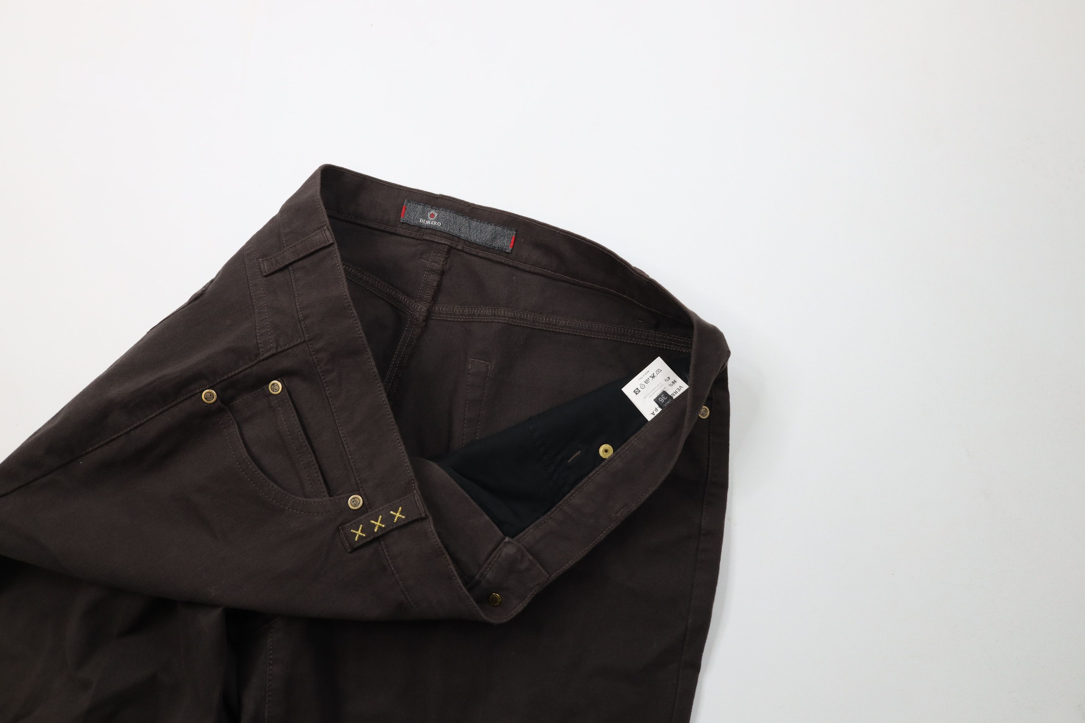 Vintage Vintage Y2K Streetwear Stretch Moleskin Wide Leg Pants Brown Size US 36 / EU 52 - 7 Thumbnail