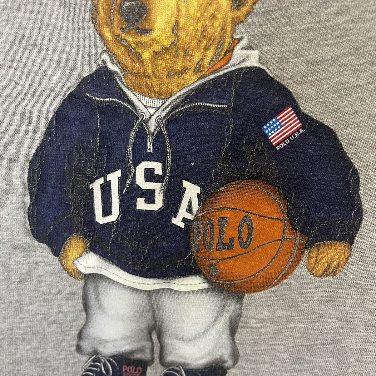 Polo Ralph Lauren Vintage 90s Ralph Lauren Polo Bear Big Logo Tee Size US L / EU 52-54 / 3 - 6 Thumbnail