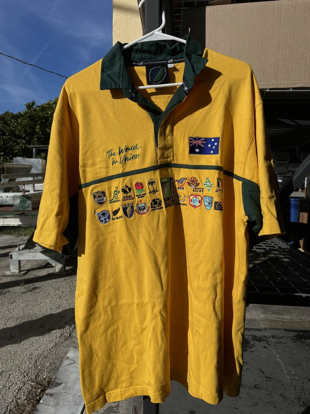 Reebok × Vintage Reebok Rugby World Cup 2003 Yellow Unions Collectors Edition Size US XXL / EU 58 / 5 - 1 Thumbnail