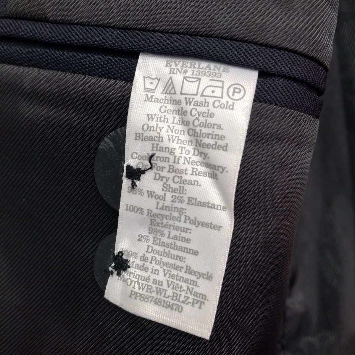 Everlane The Italian Wool Blazer Jacket Mens 42 Size 42R - 5 Thumbnail