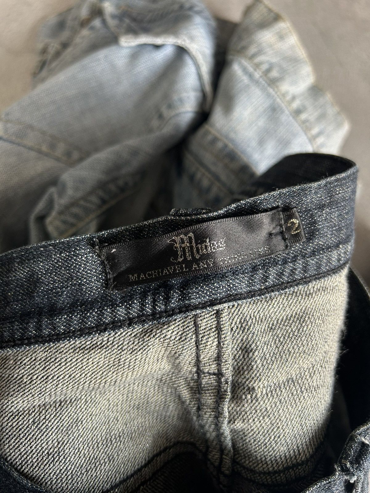 If Six Was Nine Midas Flared Punk Mudwash Jeans Size US 32 / EU 48 - 17 Thumbnail