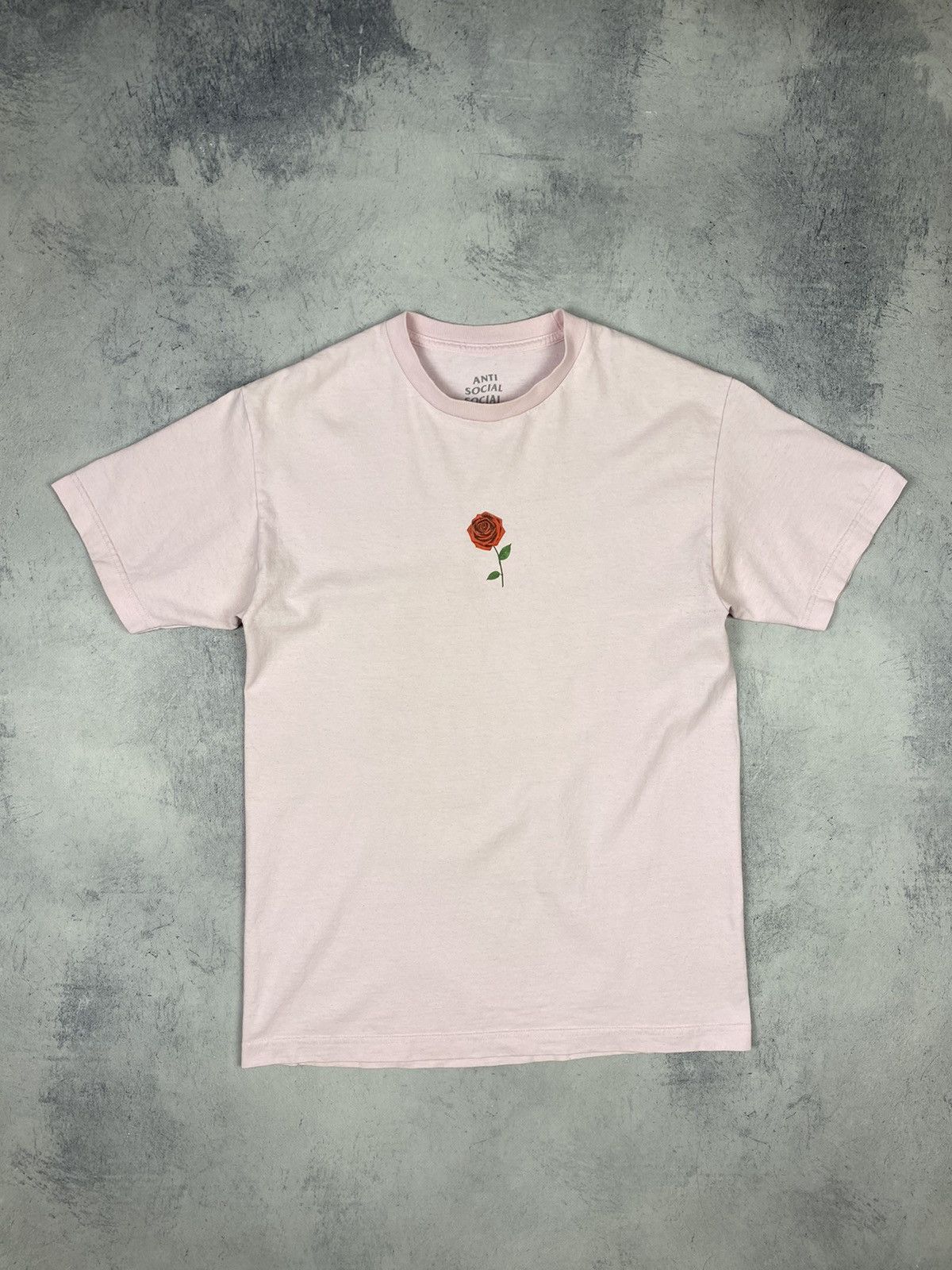 Anti Social Social Club Anti Social Social Club Roses Pink Big Logo T Shirt Size US M / EU 48-50 / 2 - 2 Thumbnail