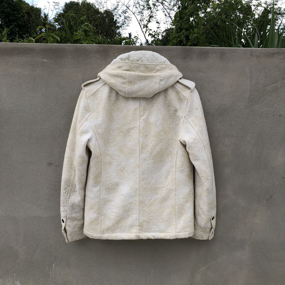 In The Attic IN THE ATTIC Rare Fullprint Design Wool Hooded Parka Jacket Size US M / EU 48-50 / 2 - 3 Thumbnail